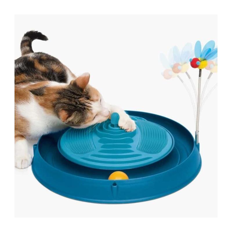 Jouet pour chat CATIT - Circuit amusant avec herbe à chat - Abeille rebondissante