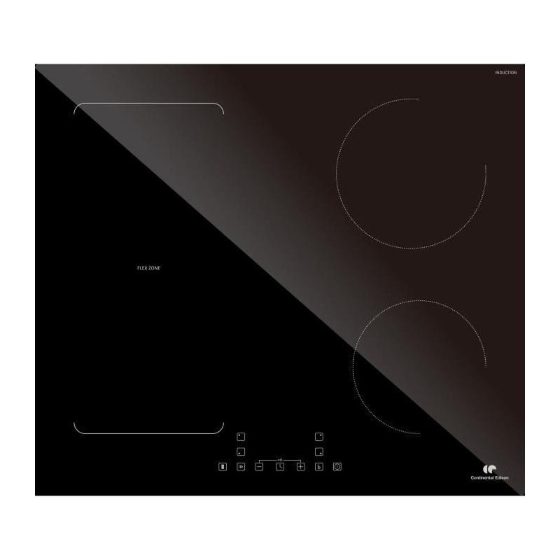 Table induction 4 zones Continental Edison CETI4ZFLEX3 - Noir