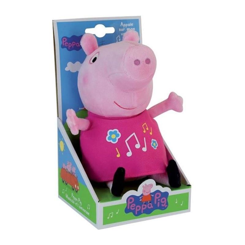 Peluche Peppa Pig 25cm Musicale & Lumineuse