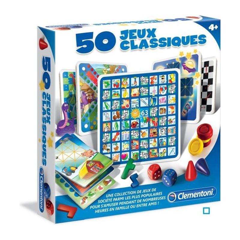 50 jeux classiques Clementoni: plaisir de société garanti!