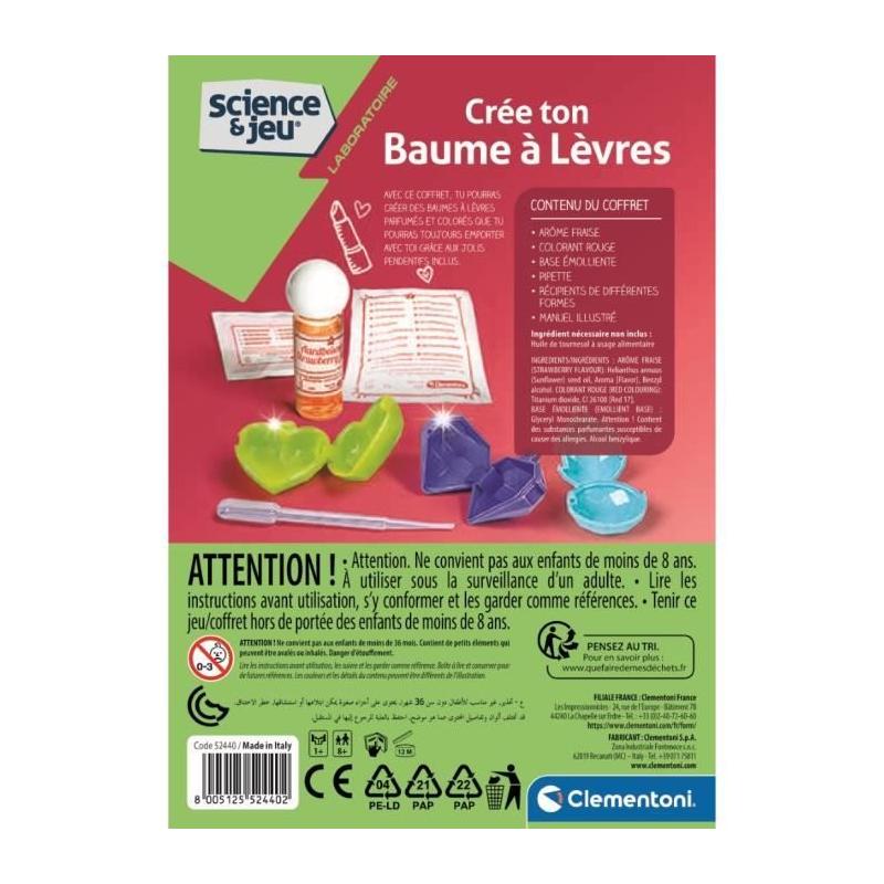 Coffret scientifique pour créer des baumes à lèvres - 8 ans +