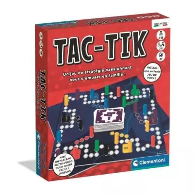 Jeu de plateau CLEMENTONI Tac-Tik : stratégie et réflexion
