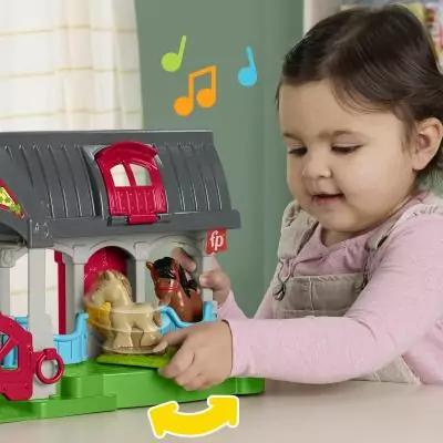 Fisher-Price Little People – Coffret L’Écurie des Joyeux Chevaux