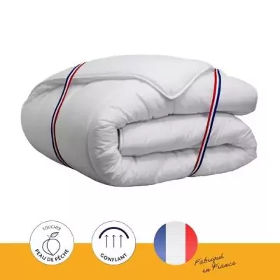 Couette tempérée Country - 240 x 260 cm - Blanc