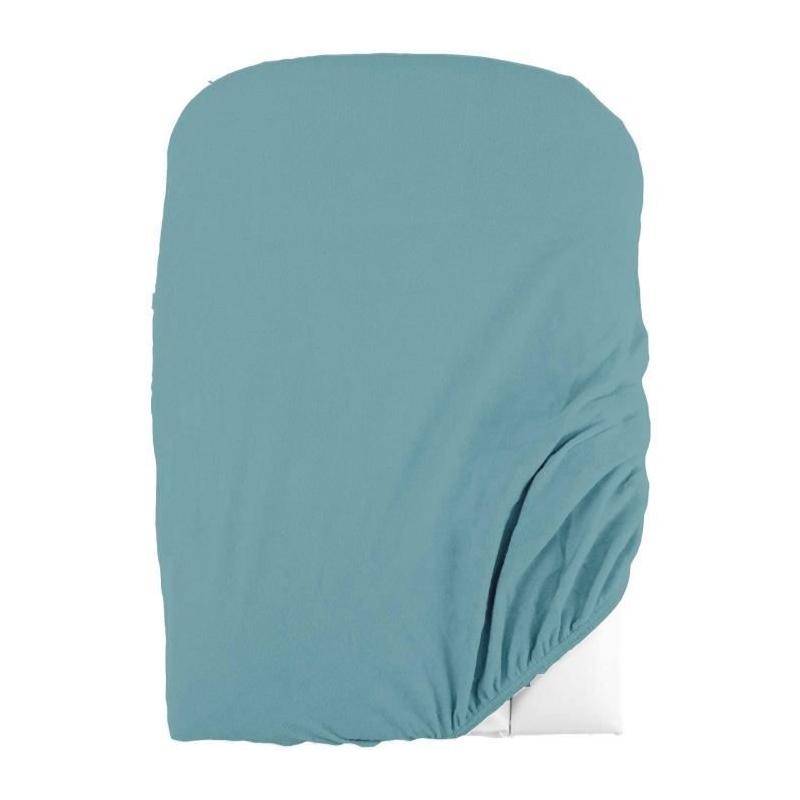 Lot 2 Housses matelas à langer douces - Blanc/Nile - 50x75 cm