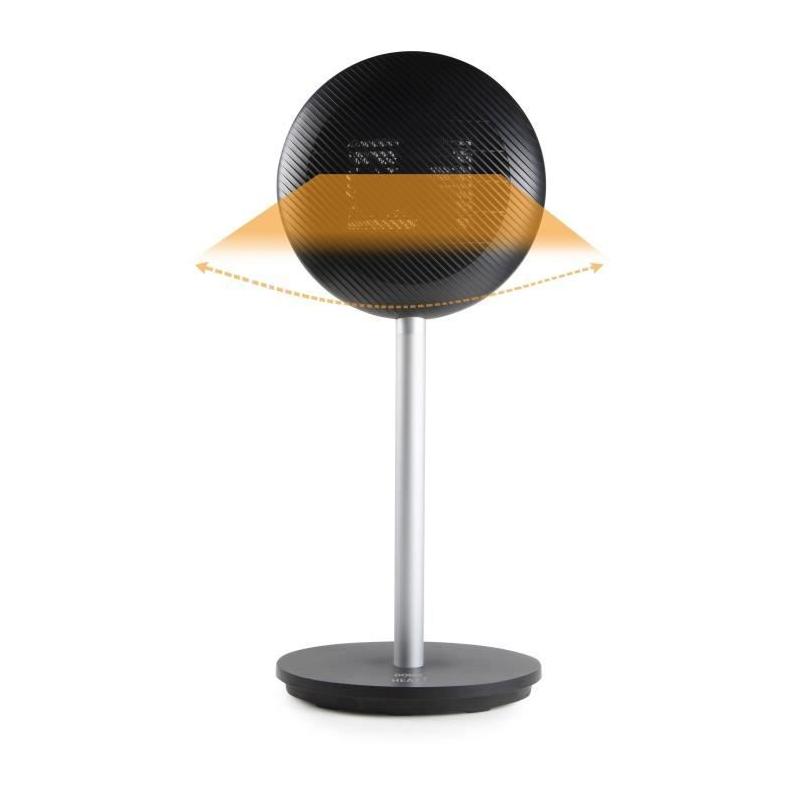Radiateur électrique mobile turbo sur pied - 2000W - Noir