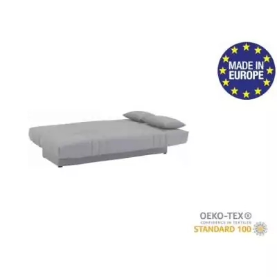 Banquette clic clac 3 places gris clair - Style Contemporain - DREAM