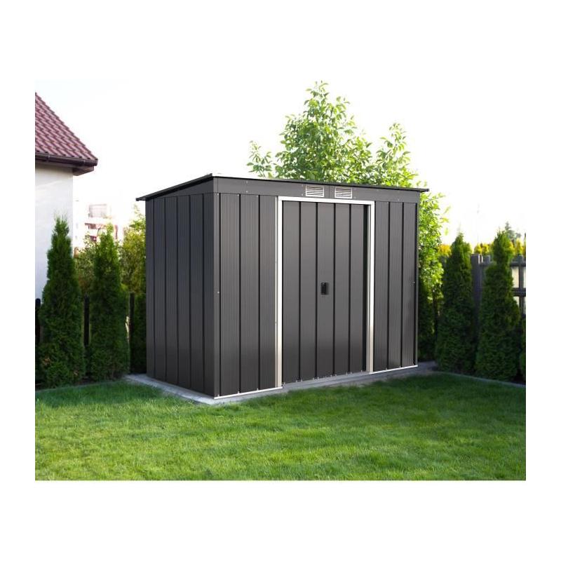 Abri de jardin métal Duramax 3,25m² Anthracite Jardin Chalet