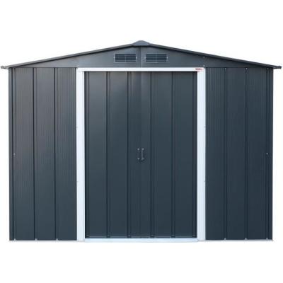 Abri de jardin en métal 4,77m2 - DURAMAX - Gris anthracite