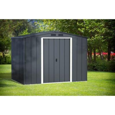 Abri de jardin en métal 4,77m2 - DURAMAX - Gris anthracite