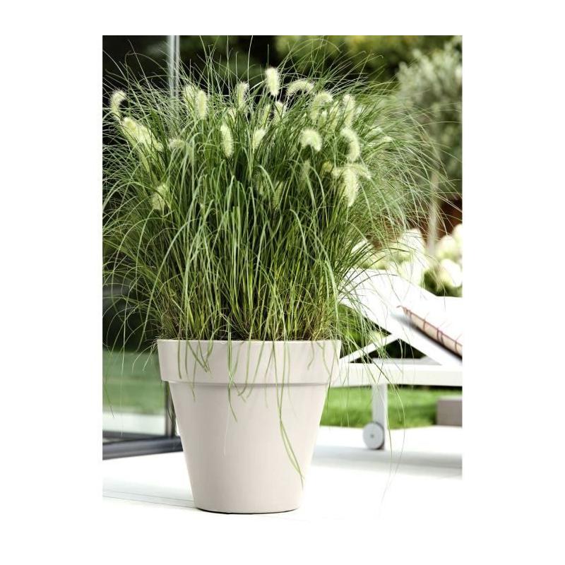 Pot de fleurs ELHO Pure Round 60 Blanc Ø 59 x H 54 cm - Écolo et Chic!