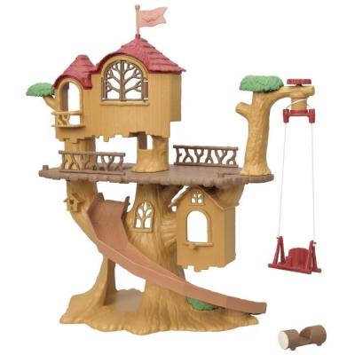 Cabane dans les arbres Sylvanian Families : vacances avec balançoire et toboggan