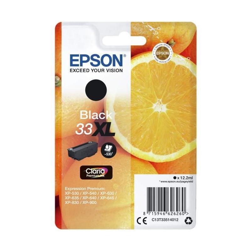 Cartouche d'encre EPSON T3351 XL Noir - Oranges: qualité supérieure!