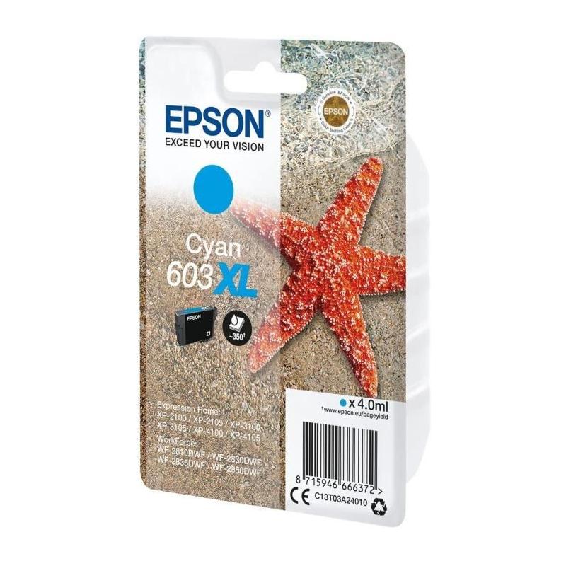 Cartouche d'encre 603 XL Cyan Epson - Économique et fiable