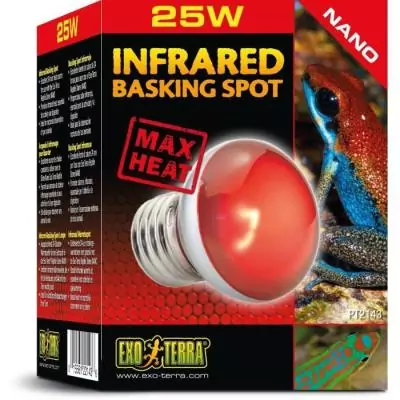 Lampe pour terrarium Exo Terra - Basking Spot Nano 25W - Blanc