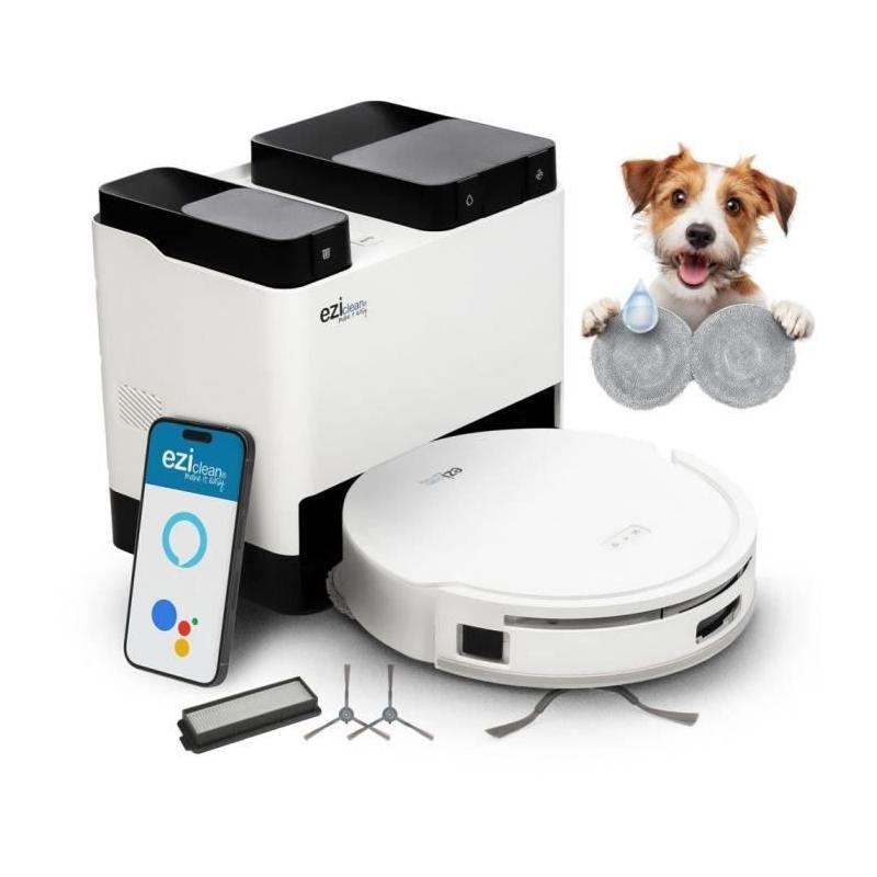 EZICLEAN All In One Z12 Ultra - Robot aspirateur laveur connecté