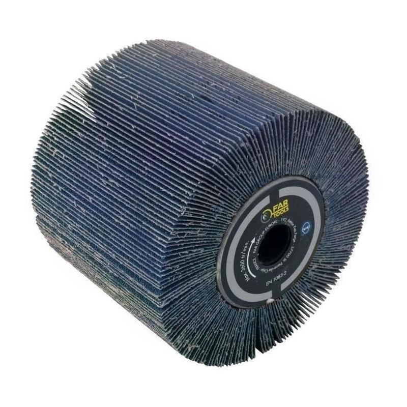 Brosse lamelles abrasives FARTOOLS A120 Ø120mm/L100mm - Zircone 120
