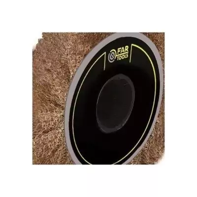 Brosse laiton FARTOOLS Ø 65 mm Epaisseur 10 mm Marron x1 Brosse laiton FARTOOLS Ø 65 mm Epaisseur 10 mm Marron x1