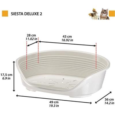 Corbeille FERPLAST SIESTA DELUXE 2 Vert - Confort et style pour votre animal