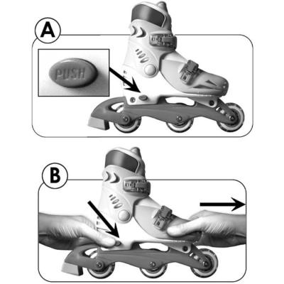 Patins en Ligne 2 en 1 Fille Taille 27-30 - SKIDS CONTROL