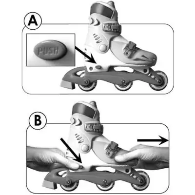 Patins en Ligne 2 en 1 Fille Taille 27-30 - SKIDS CONTROL Patins en Ligne 2 en 1 Fille Taille 27-30 - SKIDS CONTROL