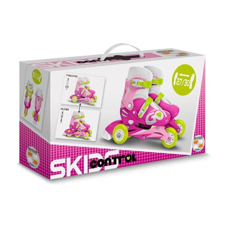 Patins en Ligne 2 en 1 Fille Taille 27-30 - SKIDS CONTROL