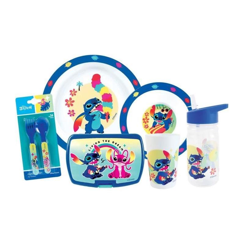Ensemble repas Stitch et Angel - Fun House - Lot vaisselle