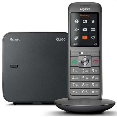 Téléphone Fixe sans fil - GIGASET CL 660 Duo Anthracite - Performant et élégant