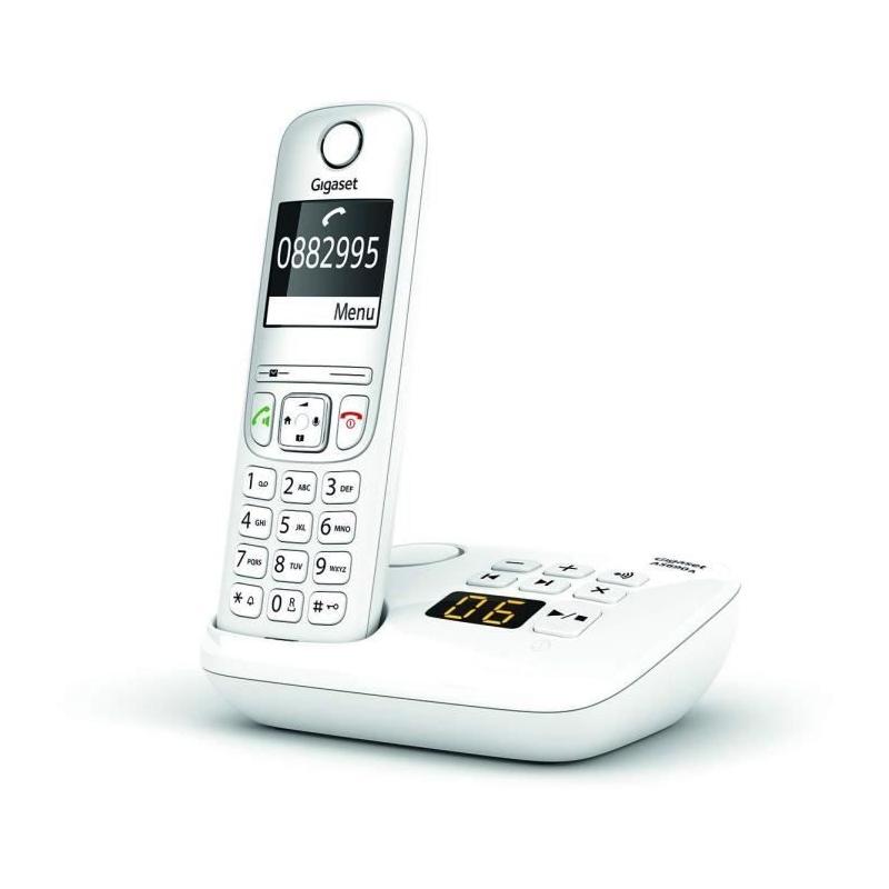 Téléphone Fixe AS690 A Trio Blanc - GIGASET: 20 sonneries - Mains libres