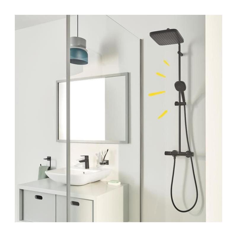 Colonne de douche GROHE Vitalio Comfort 250 - Noir Mat