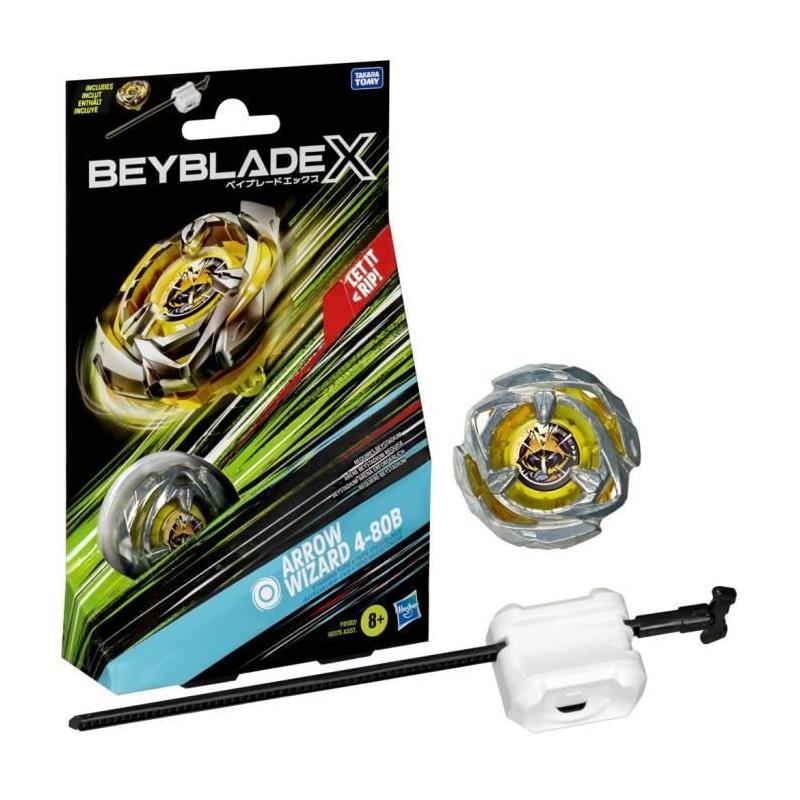 Beyblade X Starter Pack Arrow Wizard 4-80B - Toupie de compétition endurance !