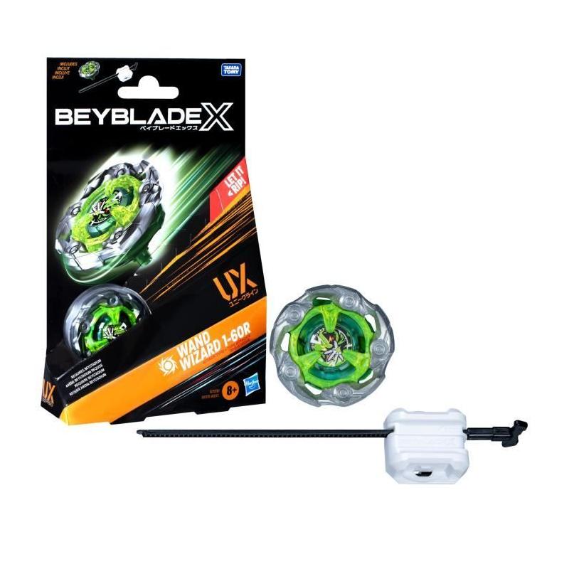 Pack de démarrage Beyblade X, Wand Wizard 1-60R UX - Toupie attaque droite !