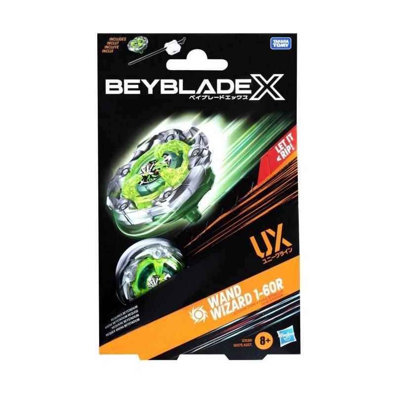 Pack de démarrage Beyblade X, Wand Wizard 1-60R UX - Toupie attaque droite !
