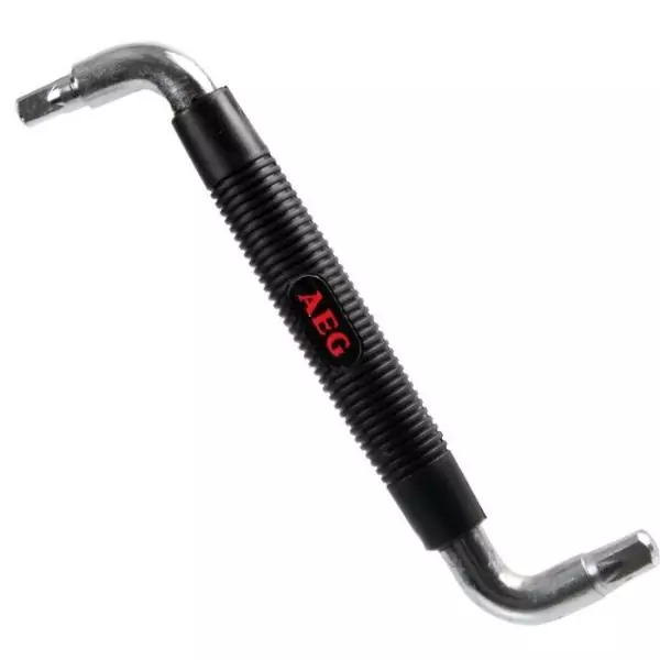 Clé de vidange double carrée 8-10mm - AEG - Poignée ergonomique antiglisse revetue caoutchouc.