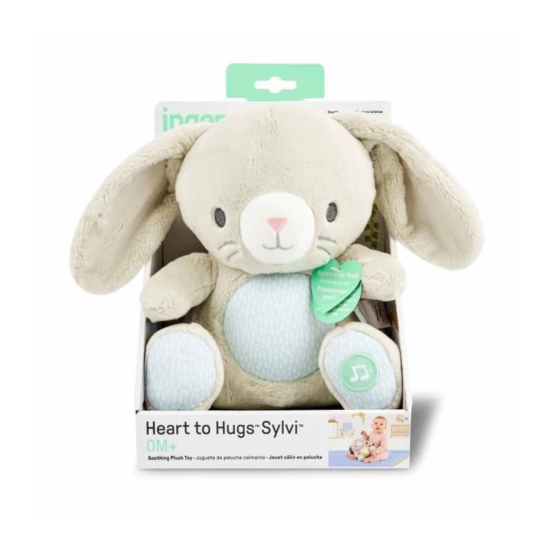 Doudou lapin Sylvi: peluche musicale et lumineuse pour bébé