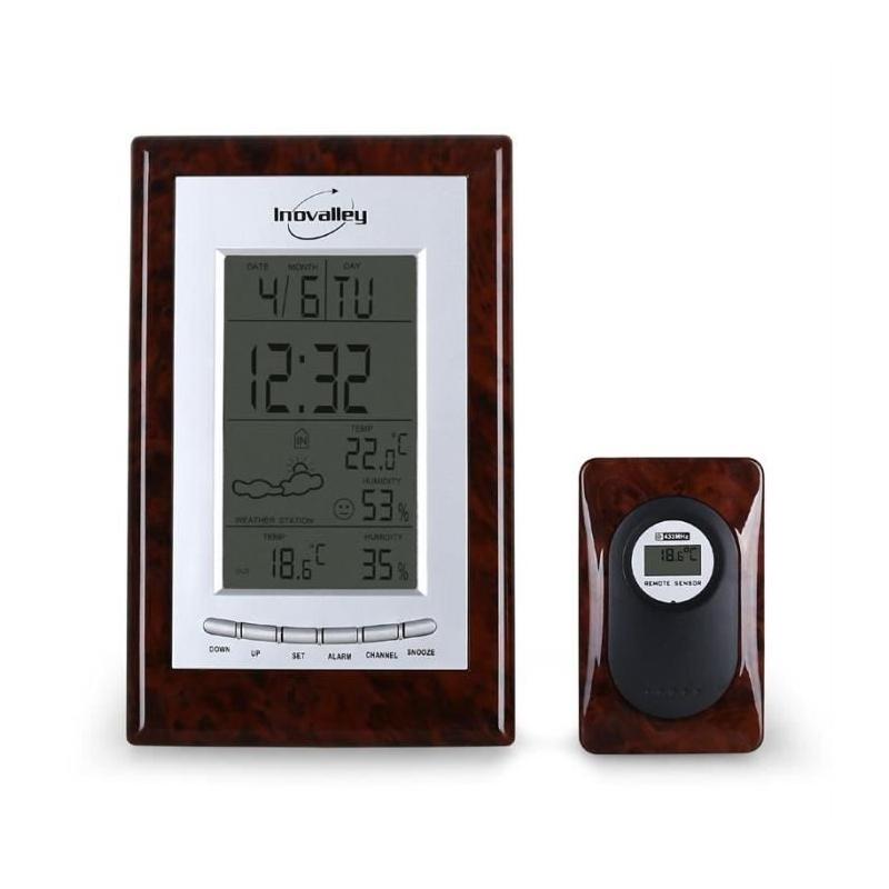 Station météo sans fil INOVALLEY SM121B - Prévisions météo fiables