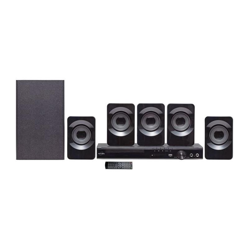 Système Home cinéma 5.1 INOVALLEY avec caisson de basse Bluetooth et lecteur DVD