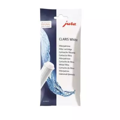 Filtre à eau JURA Cartouche Claris White - Accessoire Petit Déjeuner