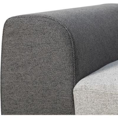Canapé d'angle convertible réversible KELIO - 4/5 places - Anthracite/Gris