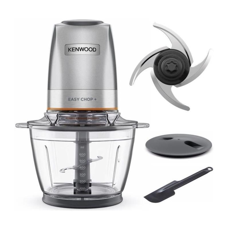 Mini-hachoir KENWOOD CHP62.400S Easy Chop+ - 4 lames inox - 600 ML - 2 vitesses
