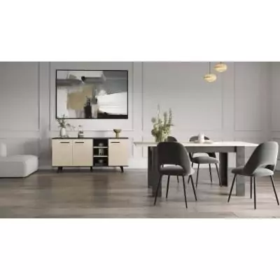 Ensemble séjour KENT en Chêne de fil / Sidewalk - Salle à manger complete
