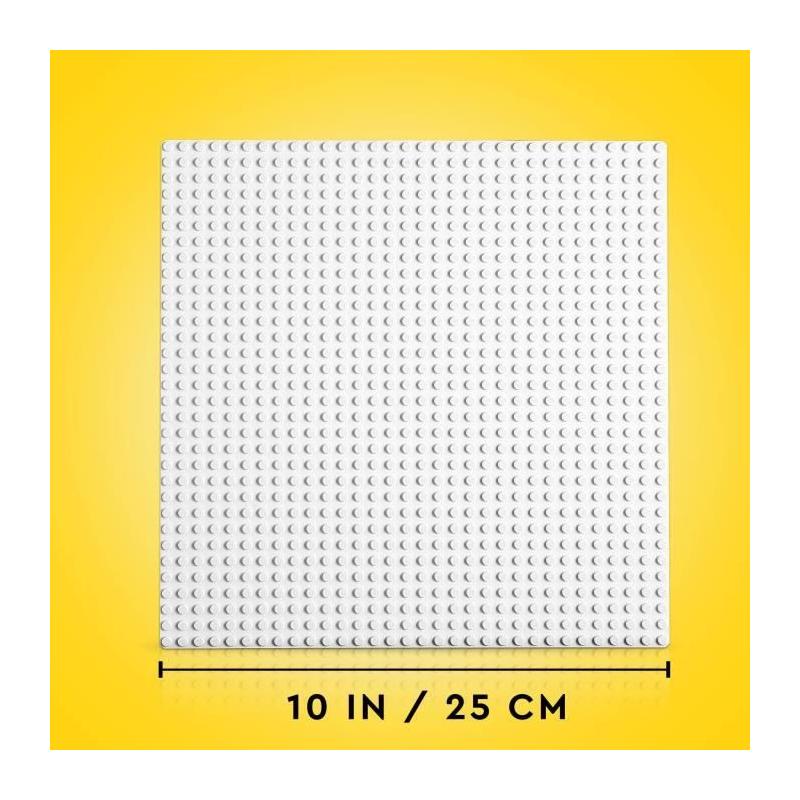 LEGO 11026 Classic: Socle de Base Blanc 32x32 pour Assemblage & Construction