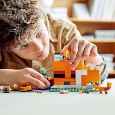 LEGO 21178 Minecraft: Le Refuge du Renard - Set de Construction Amusant pour Enfants de 8 ans et +