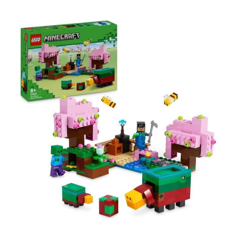 LEGO Minecraft 21260: Explorez le jardin des cerisiers en fleurs - Minifigurines du jeu vidéo