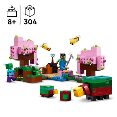 LEGO Minecraft 21260: Explorez le jardin des cerisiers en fleurs - Minifigurines du jeu vidéo