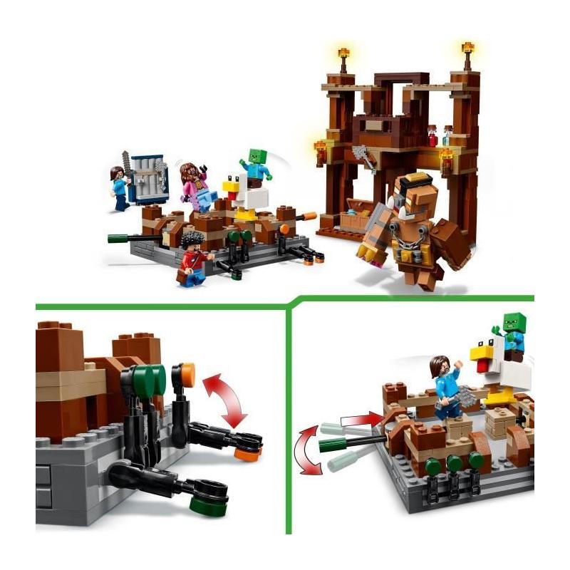 LEGO Minecraft 21272 Le Ring du Manoir des Bois - Construction pour garçon de 10 ans