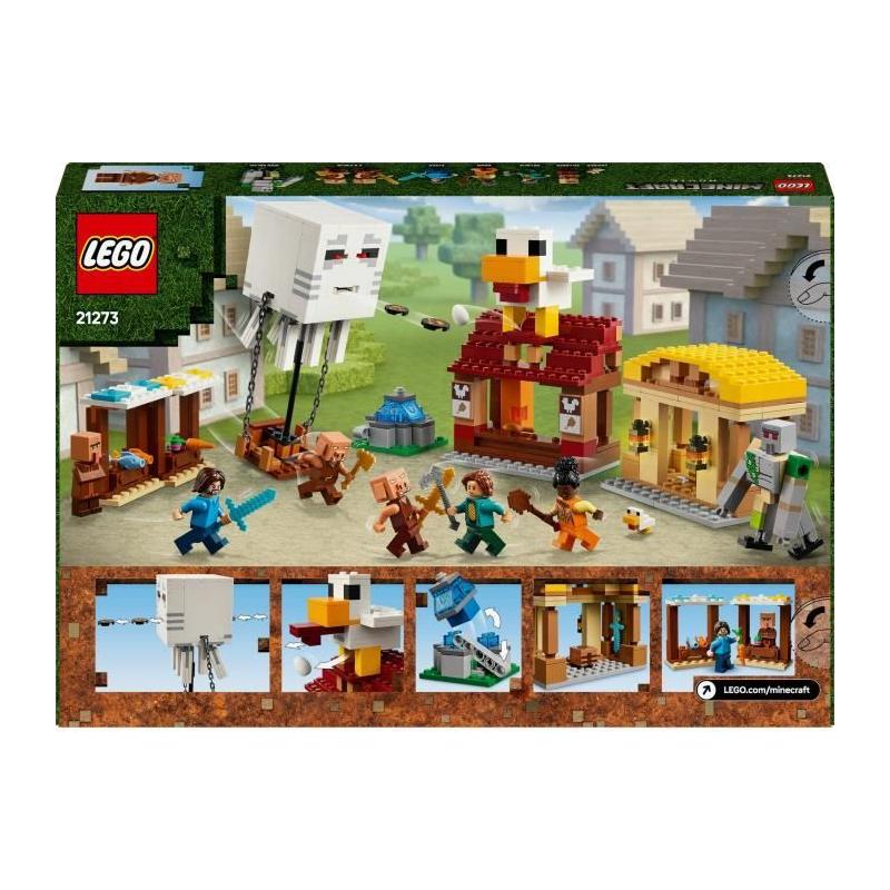 LEGO Minecraft 21273: Les Ghasts attaquent! - Jeu de construction pour garçons de 10 ans