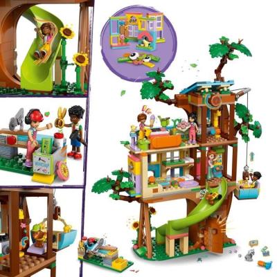 LEGO Friends 42652 La cabane de l'amitié - Construis et partage en joyeuse compagnie !