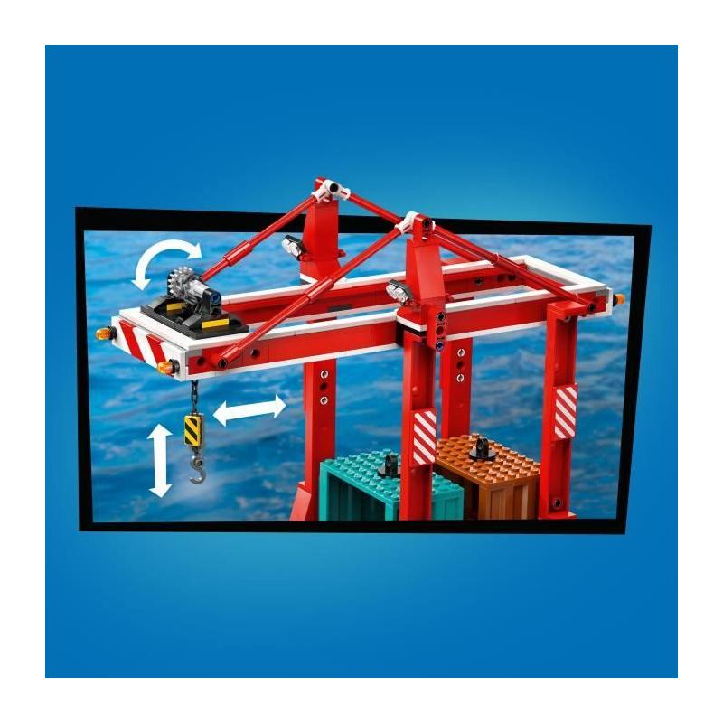 Explorez LEGO City 60422 Le Port et le Navire Marchand!