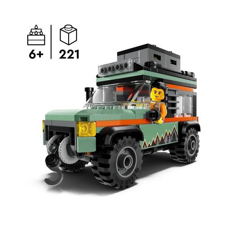LEGO City 60447: Le camion tout-terrain ultime pour garçon de 6 ans